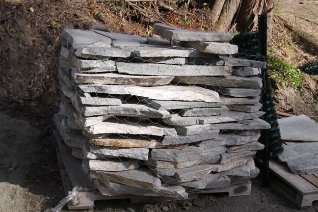 Stack of flagstones