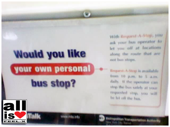 Bus stop info