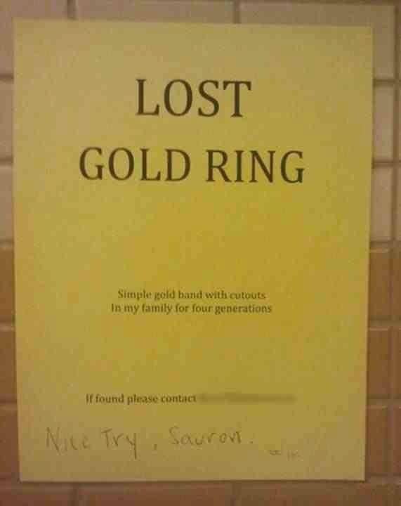 Lost Gold Ring - Democratic Underground