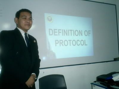 ASEAN Seminar on Protocol By Angel Espiritu II of the Department of Foreign Affairs