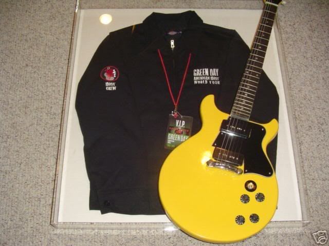 Green Day studio used guitar and crew jacket for auction! Have you ...