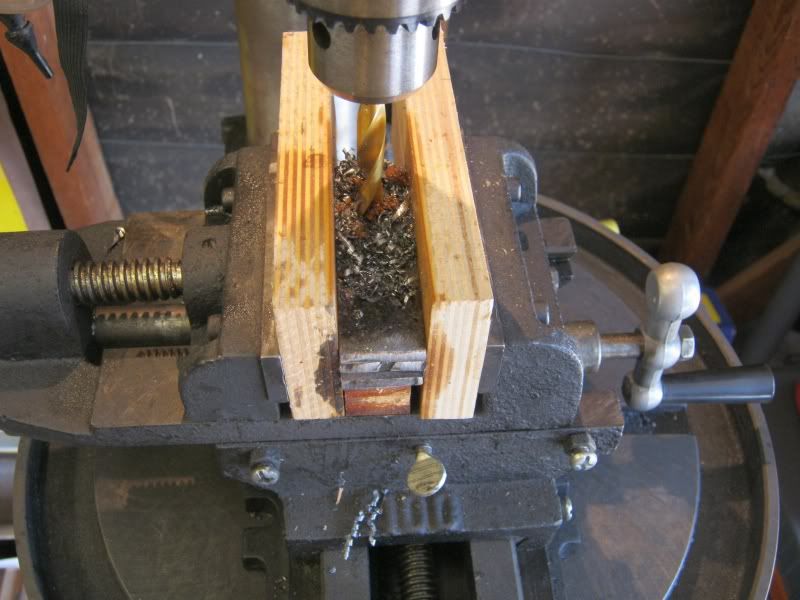 Drill press caddy for easy brass prep.