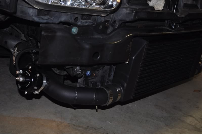 FS Black Anodized Front Mount Intercooler w/ BOV Custom Made BIG FMIC