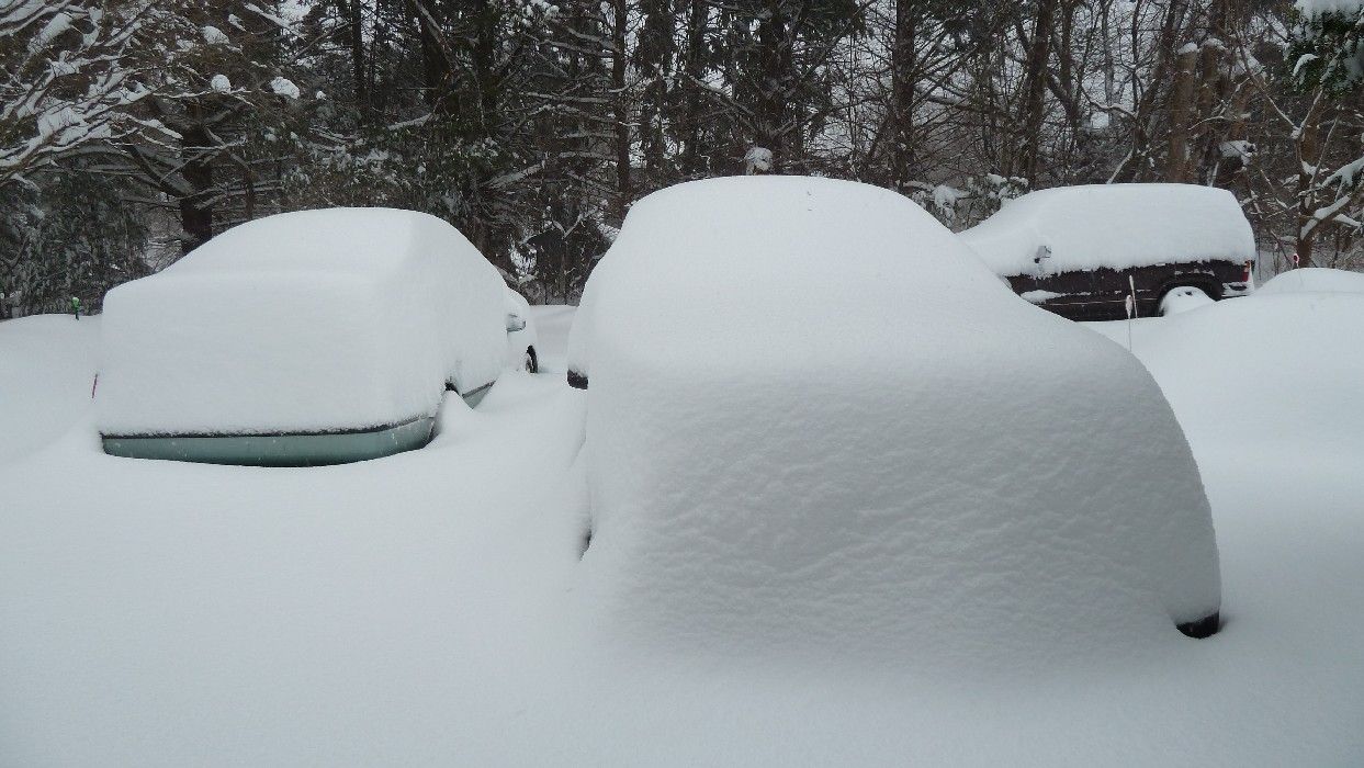 Snow covered car, Jan 12, 2011