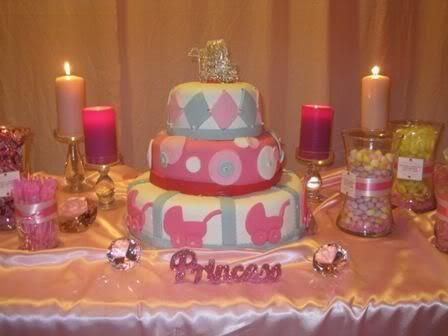 mariah carey baby shower cake. Princess Baby Shower Cake