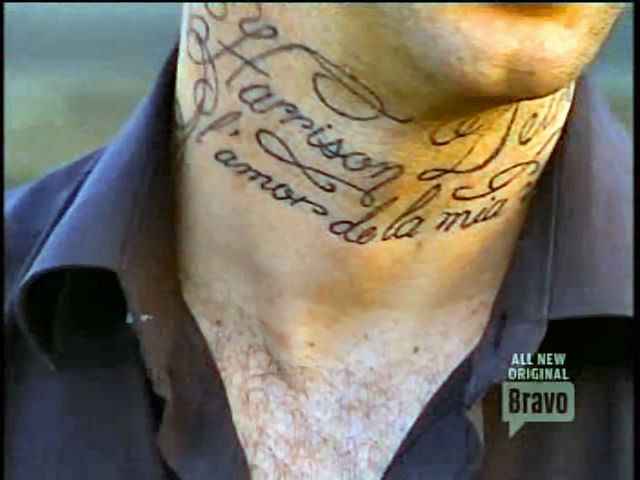 neck tattoos. wrap-around neck tattoo.