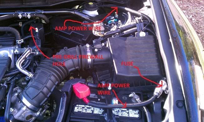 How to run amplifier wires in a honda accord #3