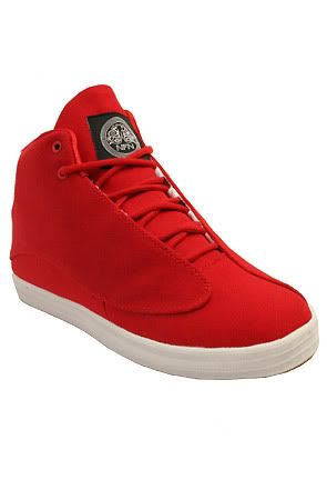 red shoes with black laces
