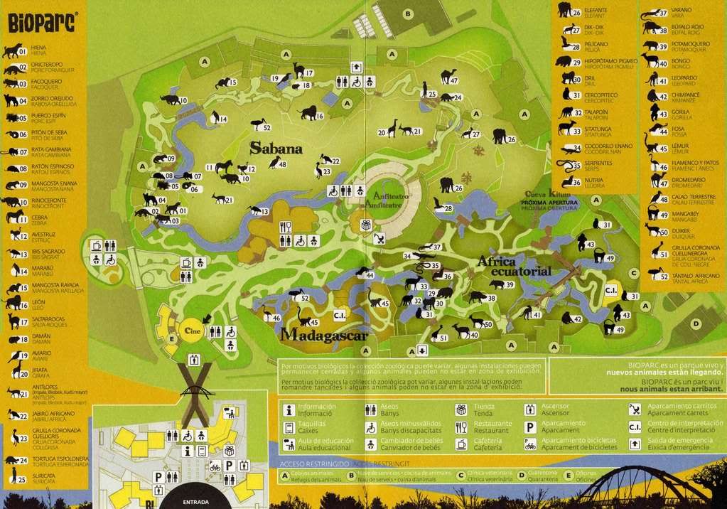 map of dublin zoo