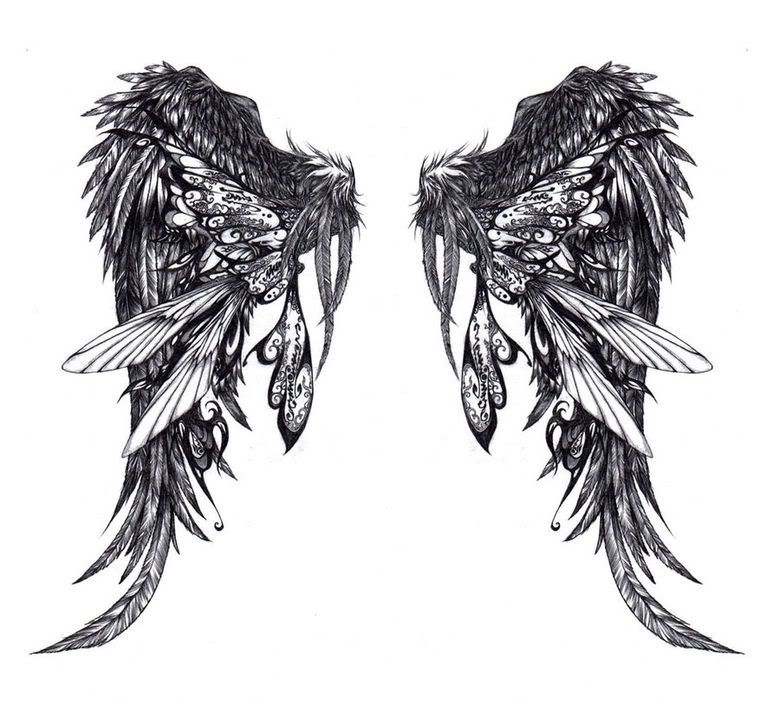 wing tattoos for guys