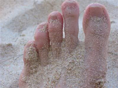 my sandy feet
