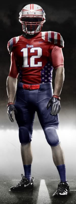 No I'm not a Patriots fan, but tell me that wouldn't be the coolest Team USA football uniform ever?