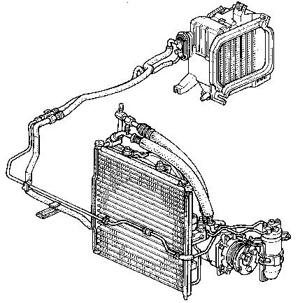 1993 Honda civic air conditioning system #4