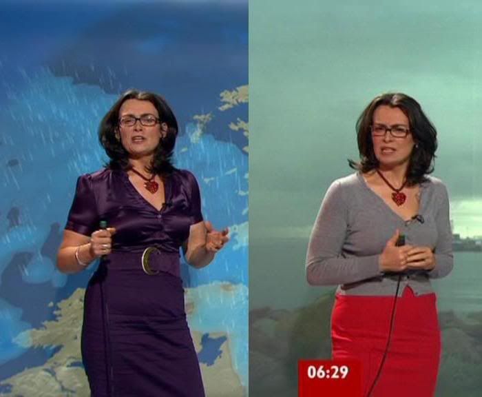 I think I prefer the Scottish weather lady off BBC breakfast Carol Kirkwood