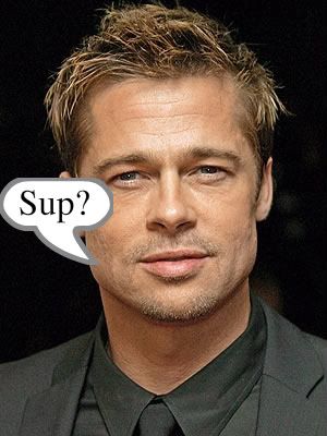 brad pitt hairline. fight club rad pitt haircut.