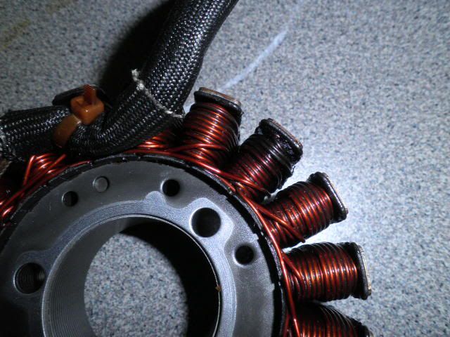Charging System Issues New R R And Stator Melted Wires