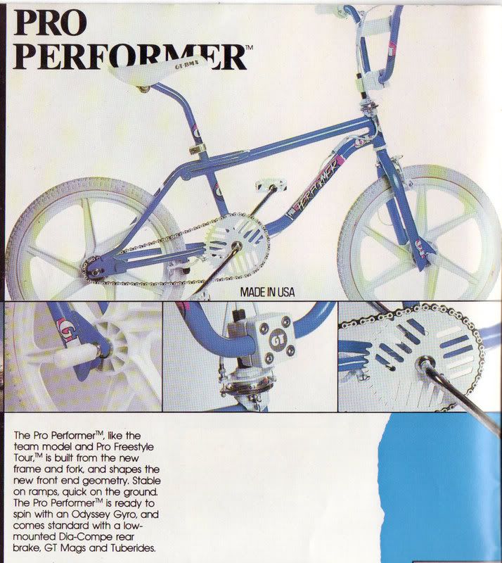 Vintagebmx Com Anyone With An Original 1987 Pro Performer Please Pm Me