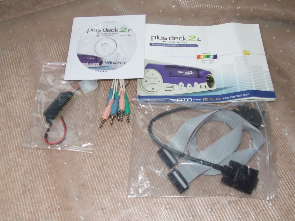 Plus Deck 2C PC Cassette Deck,Tape To MP3 Converter 5.25" Plusdeck 2C