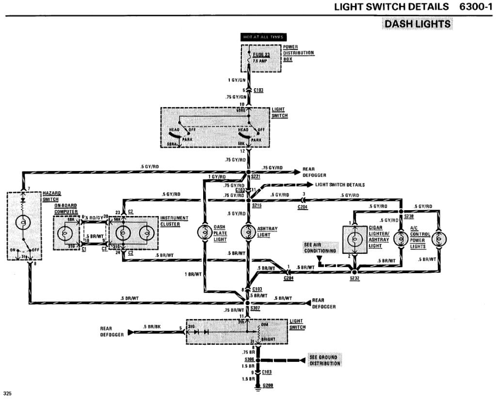 Bmw e30 ignition switch wiring diagram #5