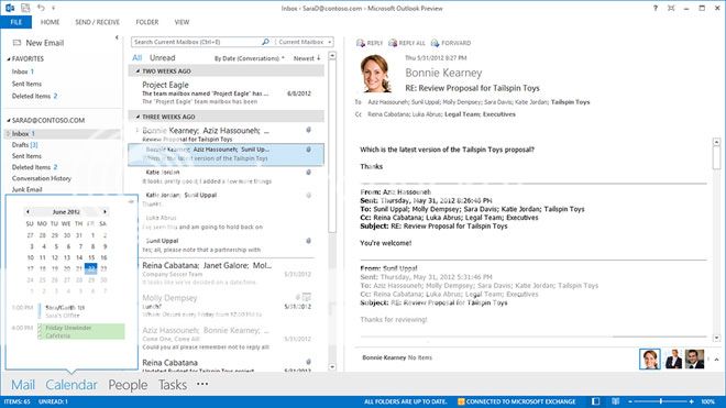 Outlook 2013 预览版