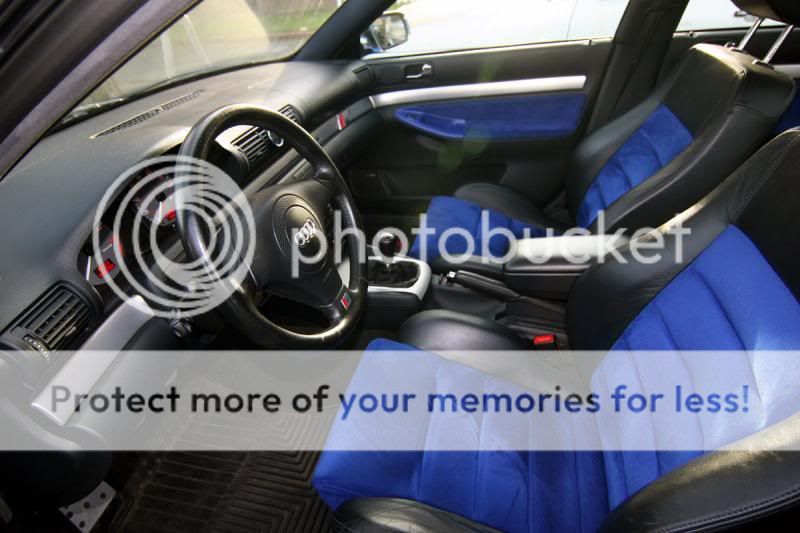 Alcantara Nogaro Blue Fabric Door And Seat Material