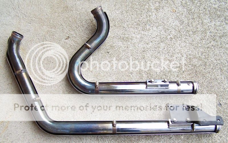FS 150 Softail *VANCE & HINES* SHORTSHOTS Exhaust Pipes w/Shields